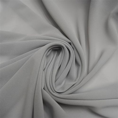 Tecido musseline toque de seda cinza - und 150x150cm