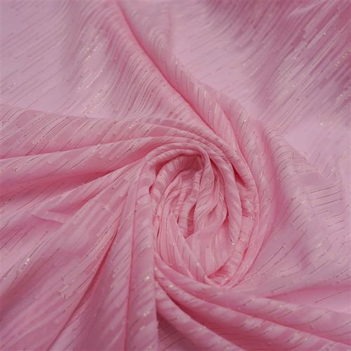 Tecido chiffon jacquard devore rosa - und 150x150cm