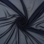 Tecido gazar toque de seda azul marinho - und 130x147cm-1781532703607