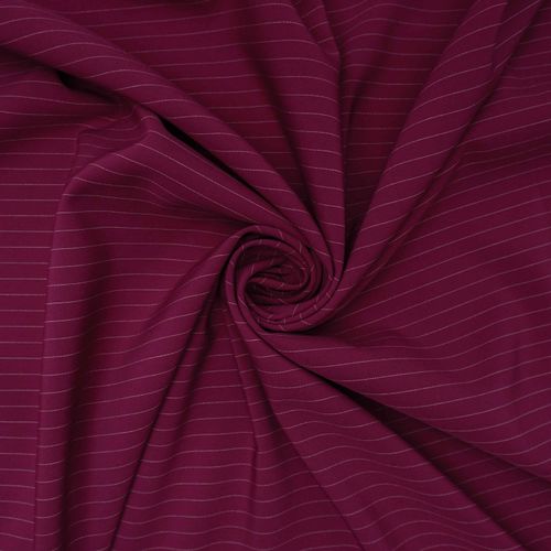 Tecido alfaiataria risca de giz fúcsia - und 52x147cm