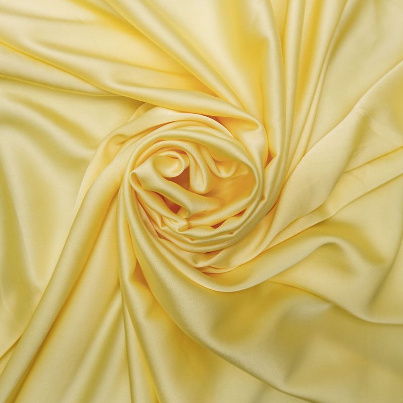 Tecido crepe lorraine amarelo manteiga - und 40x148cm-1782305013052