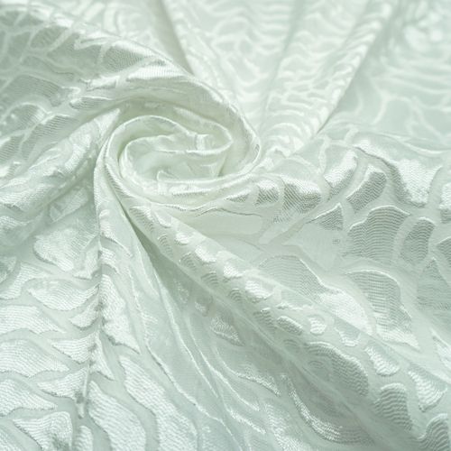 Tecido jacquard branco
