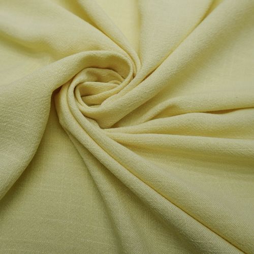 Tecido linho misto amarelo manteiga