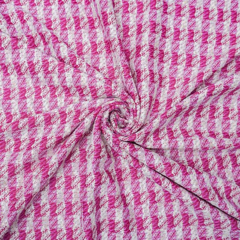 Tecido tweed pink fio metalizado - und 150x150cm-1782570478869