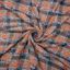Tecido tweed xadrez preto/ terracota - und 90x147cm-1782570620596