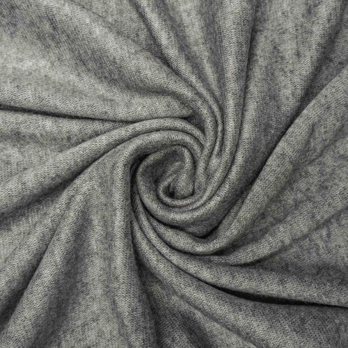 Tecido malha tricot cinza mescla - und 170x155cm