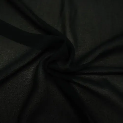 Tecido musseline toque de seda preto - und 75x147cm