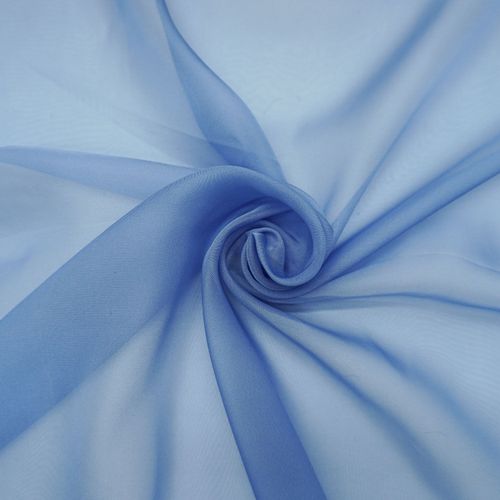 Tecido gazar toque de seda azul serenity - und 150x147cm