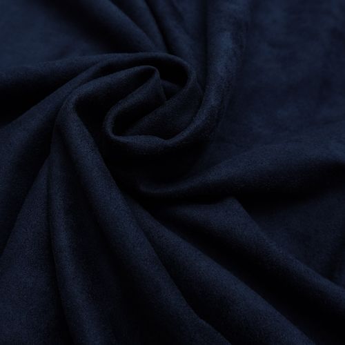 Tecido malha suede azul marinho