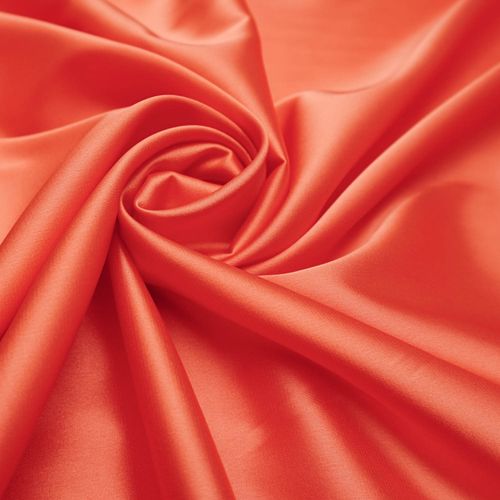 Tecido crepe lorraine coral