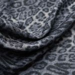 Tecid malha melange estampa animal print cinza - und 100x150cm-1783622890196