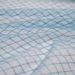 Tecido tule com glitter xadrez azul - und 80x150cm-1783963823773