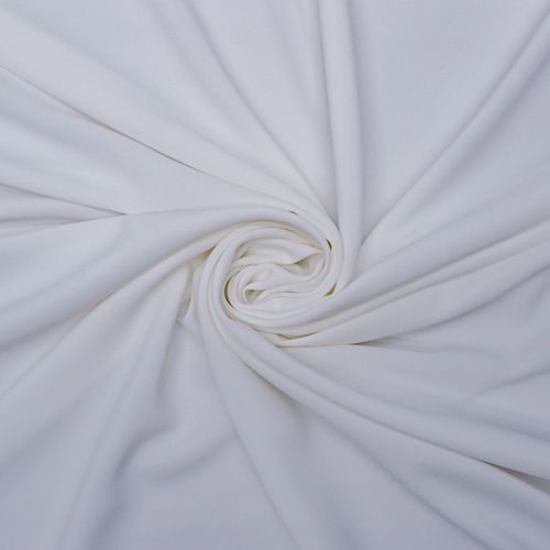 Tecido crepe poly span off white - und 200x150cm