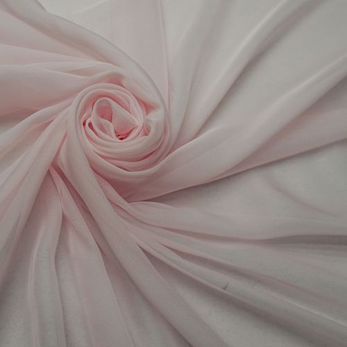 Tecido gazar toque de seda rosa claro