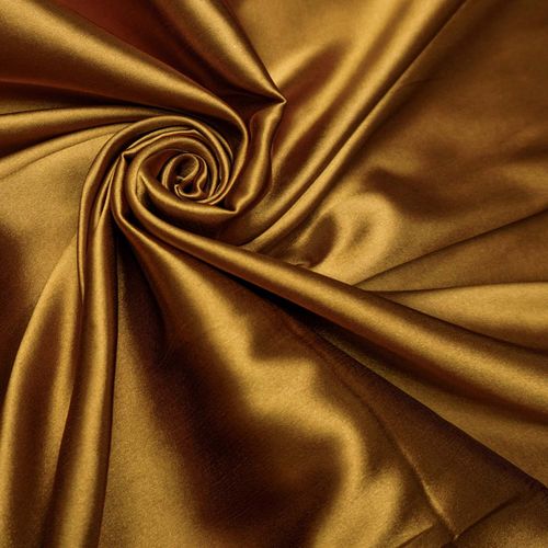 Tecido cetim com elastano dourado