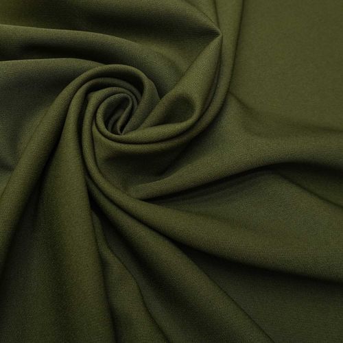 Tecido crepe alfaiataria leve verde oliva