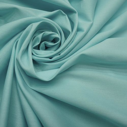 Tecido tricoline com elastano azul tiffany