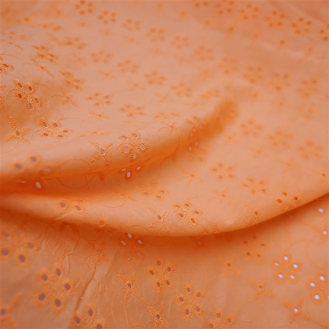 Tecido laise 100% algodao laranja desbotado - und 65x135cm-1785331756440