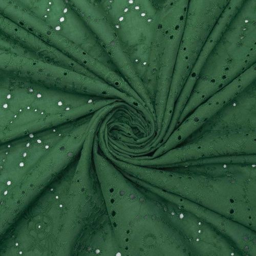 Tecido laise 100% algodão verde - und 100x145cm