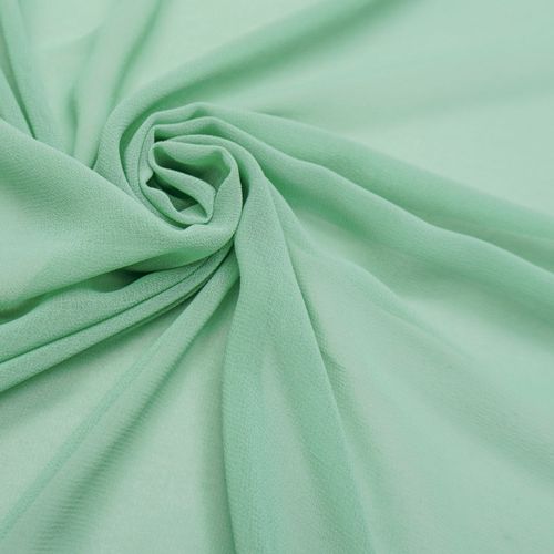 Tecido musseline toque de seda verde menta