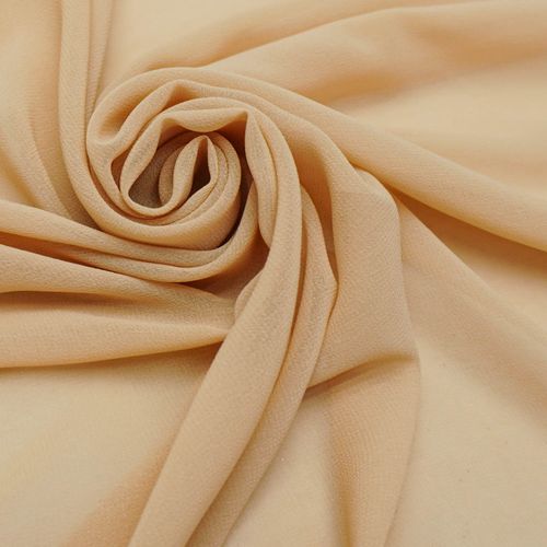 Tecido musseline toque de seda nude