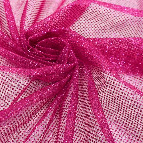 Tecido tule com glitter leve pink