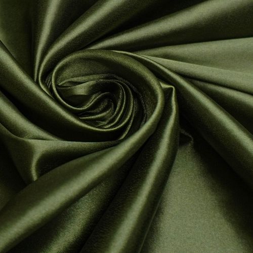 Tecido cetim com elastano verde oliva