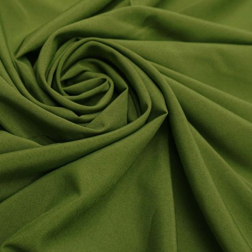 Tecido seda pluma verde oliva