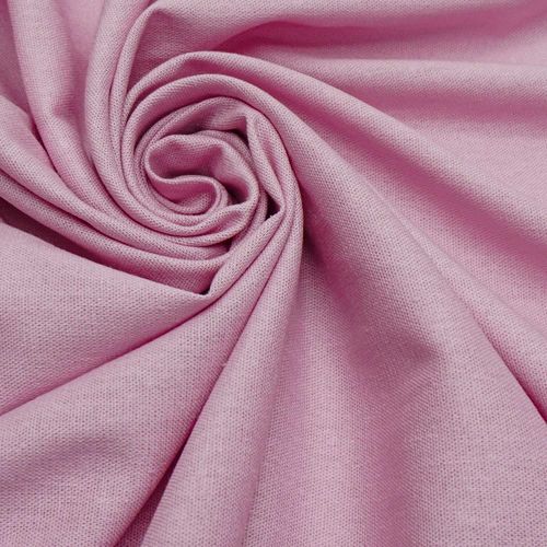 Tecido linho misto com elastano rosa claro
