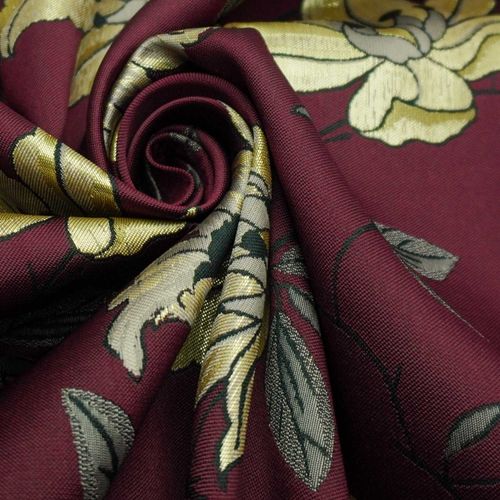 Tecido jacquard brocado premium marsala