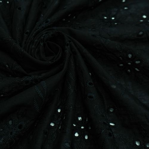 Tecido laise 100% algodão preto