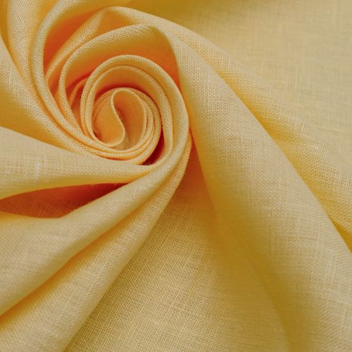 Tecido linho puro amarelo