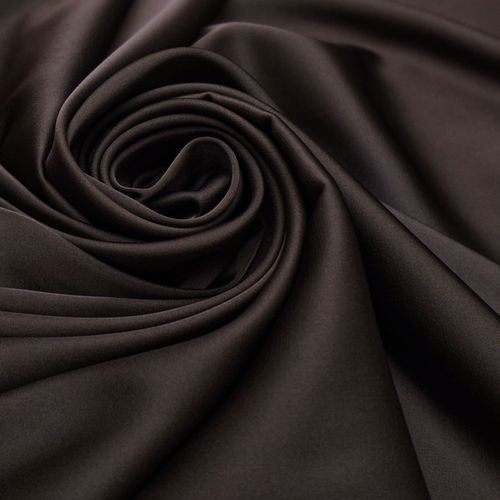 Tecido crepe lorraine marrom chocolate