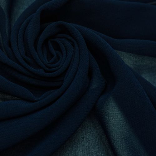 Tecido musseline toque de seda azul marinho